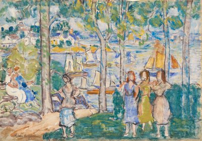 Stromy, domy, lidé od Maurice Prendergast