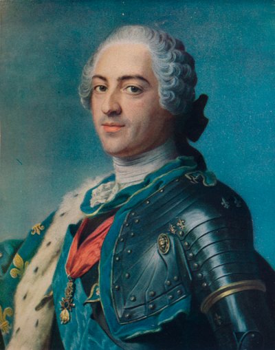 Ludvík XV, 1748 od Maurice Quentin de La Tour