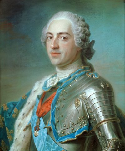 Portrét francouzského krále Ludvíka XV. 1710-1774, cca 1748. od Maurice Quentin de La Tour