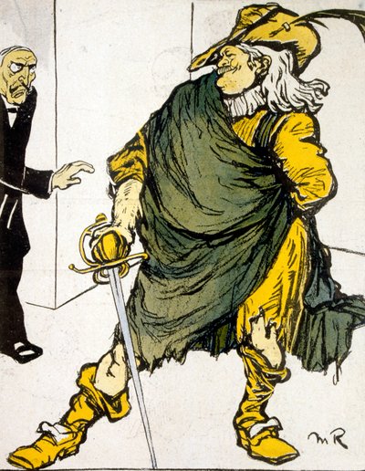 Karikatura v Talíři másla od Maurice Radiguet