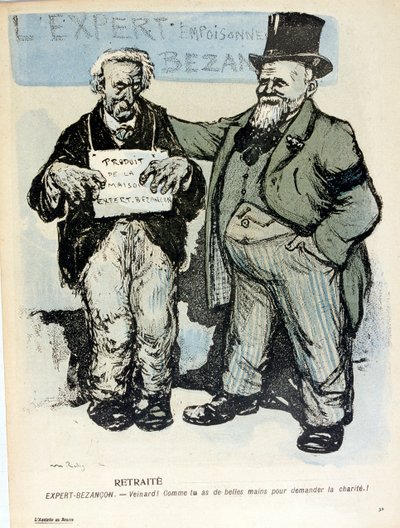 Karikatura v Talíři másla od Maurice Radiguet