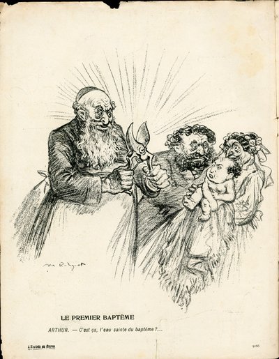 Máslový talíř, číslo 185, satirické barvy od Maurice Radiguet