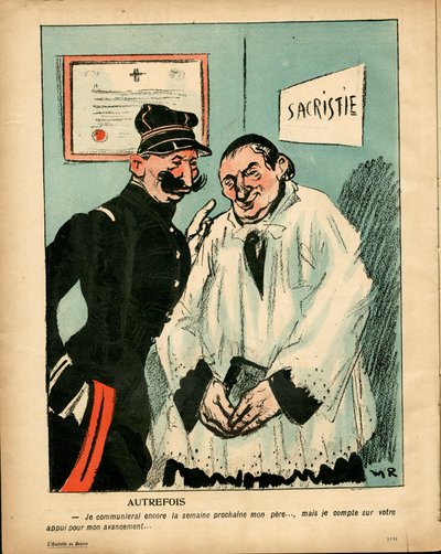 Máselný talíř, číslo 188, satirické barvy od Maurice Radiguet