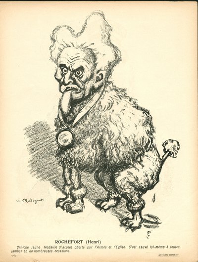 Máslový talíř, číslo 191, satirické barvy od Maurice Radiguet