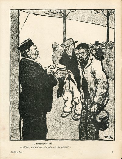 Máslový talíř, číslo 210, satirické barvy od Maurice Radiguet