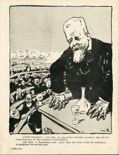 Máslový talíř, číslo 210, satirické barvy od Maurice Radiguet