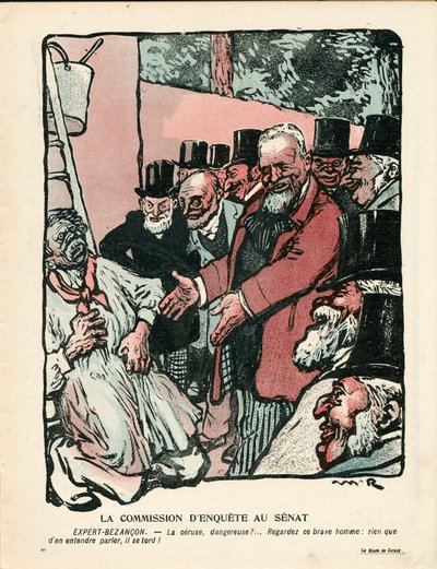 Máslový talíř, číslo 210, satirické barvy od Maurice Radiguet