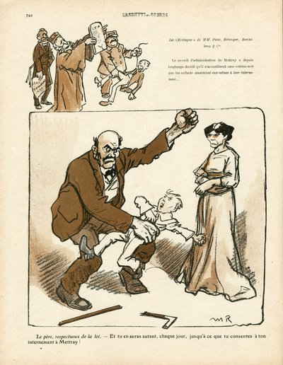Máslový talíř, číslo 411, satirické barvy od Maurice Radiguet