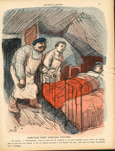 Máslový talíř, číslo 516, satirické barvy od Maurice Radiguet