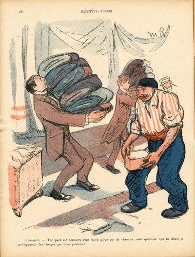 Máslový talíř, číslo 516, satirické barvy od Maurice Radiguet