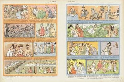 Kolektivistický ráj. Ilustrace pro Le Rire od Maurice Radiguet