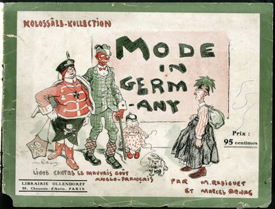 v režimu v Německu, ca. 1915 - Válka 14 -18, Německo Prusko, Móda, Ošklivost od Maurice Radiguet