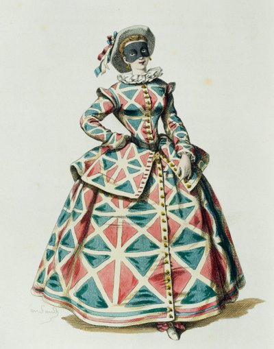 Harlekýn, Maurice Sand (1823-1889) od Maurice Sand