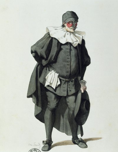 Dottor Balanzone v roce 1653, Maurice Sand (1823-1889) od Maurice Sand