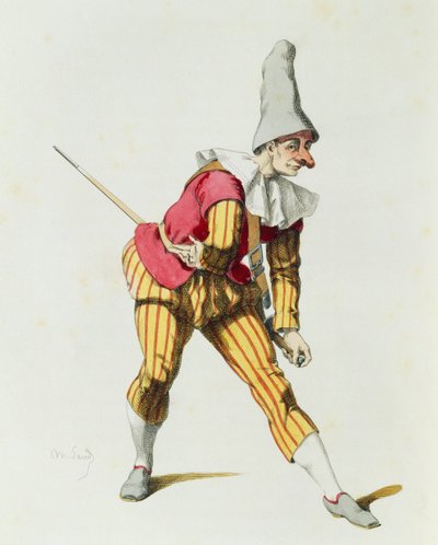 Giangurgolo v roce 1625, Maurice Sand (1823-1889) od Maurice Sand