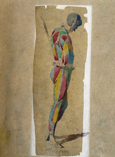 Harlekýn, z „“ Masques et bouffons““ (italská komedie), text a kresby Maurice Sand, rytiny A. Manceau, předmluva Georges Sand od Maurice Sand