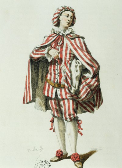 Mezzetino od Maurice Sanda (1823-1889) od Maurice Sand