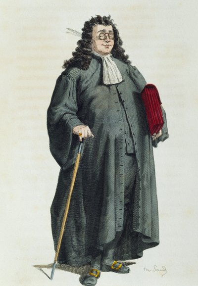 Notář nebo právník v roce 1725, Maurice Sand (1823-1889) od Maurice Sand