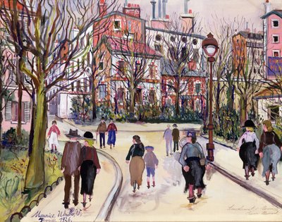 Vesnická ulice od Maurice Utrillo