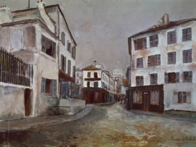 Die Rue Norvins von Maurice Utrillo