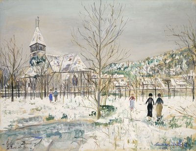 Kostel v Droue, departement Eure-et-Loir od Maurice Utrillo