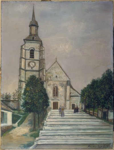 Kirche von Moulins, Somme von Maurice Utrillo