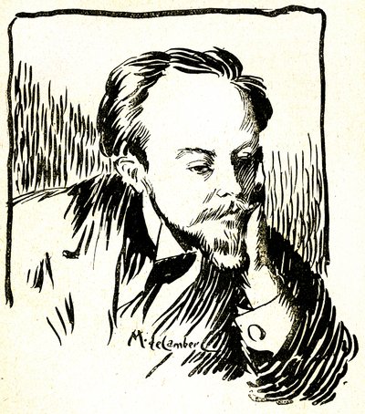 Gustave Le Rouge, cca 1899 (dřevoryt) od Maurice Walter Edmond de Lambert