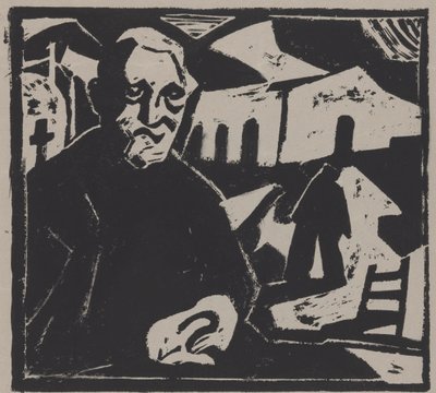 sedícího muže od Maurits de Groot (signed by artist)