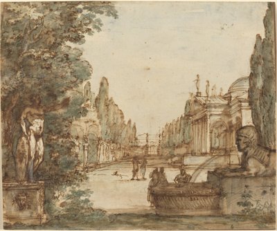 Capriccio s Palladiánskou vilou od Mauro Antonio Tesi