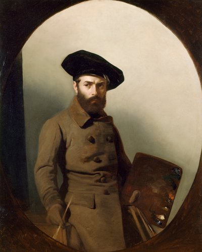 Portrét malíře Carla Bellosio od Maura Conconiho (1815-1860), olej na plátně od Mauro Conconi