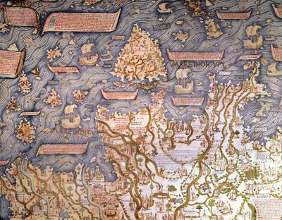 Pohled na souostroví Borneo 1459 Marciana Library, Benátky od Mauro Fra