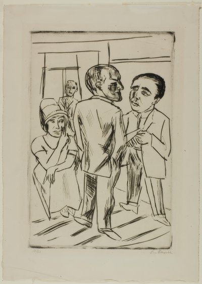 V hotelu (dolar) od Max Beckmann