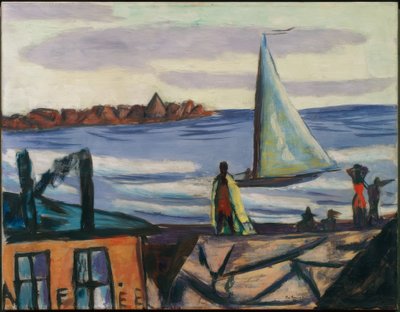 Špatný výhled na Bandol od Max Beckmann