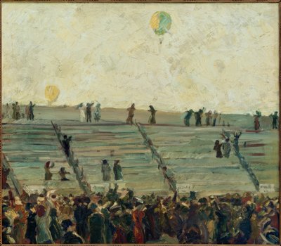 Balonový závod od Max Beckmann