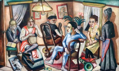 Před maškarním plesem od Max Beckmann