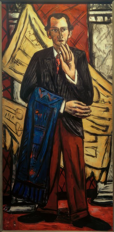 Portrét obchodníka s koberci od Max Beckmann