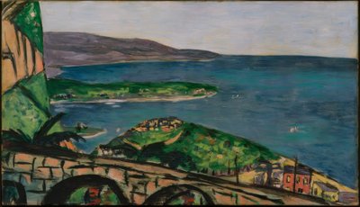 Pohled na Cap Martin, modrá od Max Beckmann