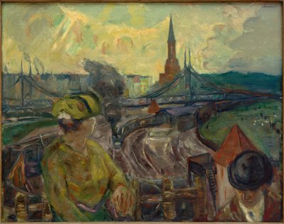 Pohled na stanici Gesundbrunnen od Max Beckmann
