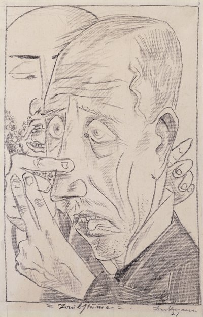 hluchoněmý; Taubstumme od Max Beckmann