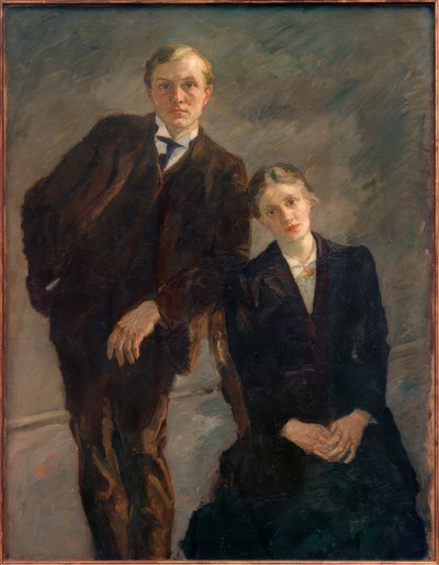 Dvojportrét Maxe Beckmanna a Minny Beckmann-Tubeové od Max Beckmann