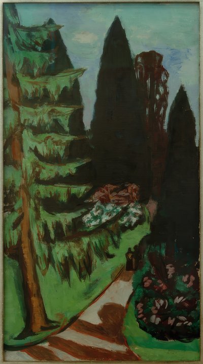 Eyckenstein-Zypressen od Max Beckmann