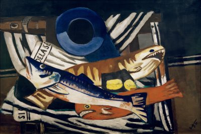 Velké zátiší z ryb od Max Beckmann