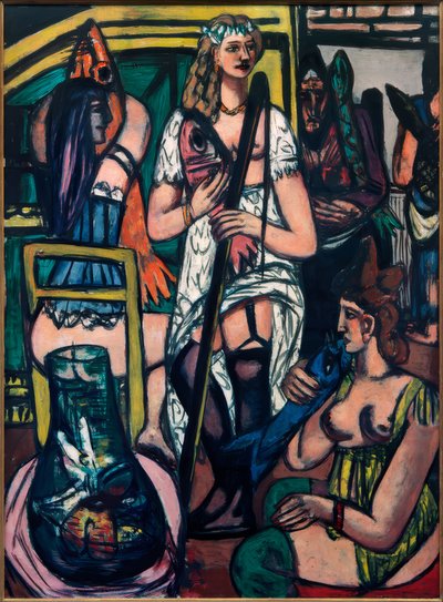 Velký obraz žen, rybářek od Max Beckmann