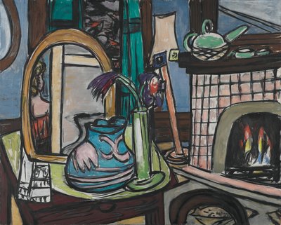 Velké zátiší s holuby od Max Beckmann