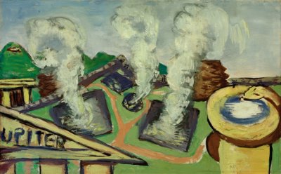 Horké prameny v Abano od Max Beckmann