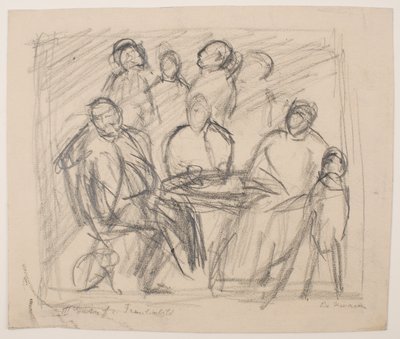 III [Třetí] Skica pro rodinný portrét od Max Beckmann
