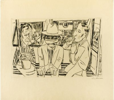 V tramvaji od Max Beckmann
