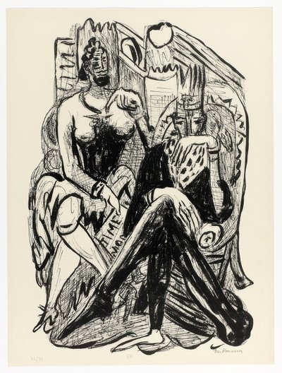 Král a demagog, osmá deska z Day and Dream od Max Beckmann