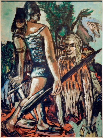Válečník a ptačí žena od Max Beckmann
