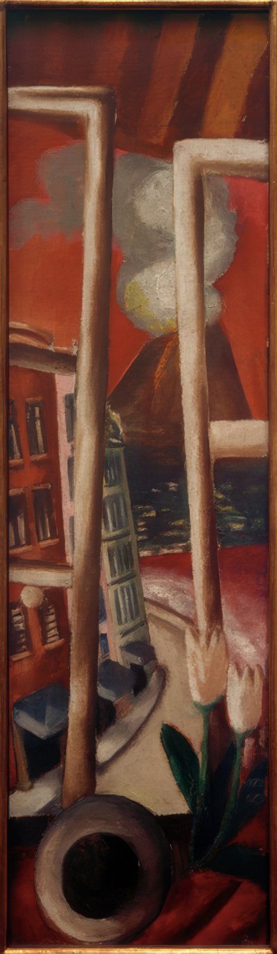 Krajina s Vesuvem od Max Beckmann